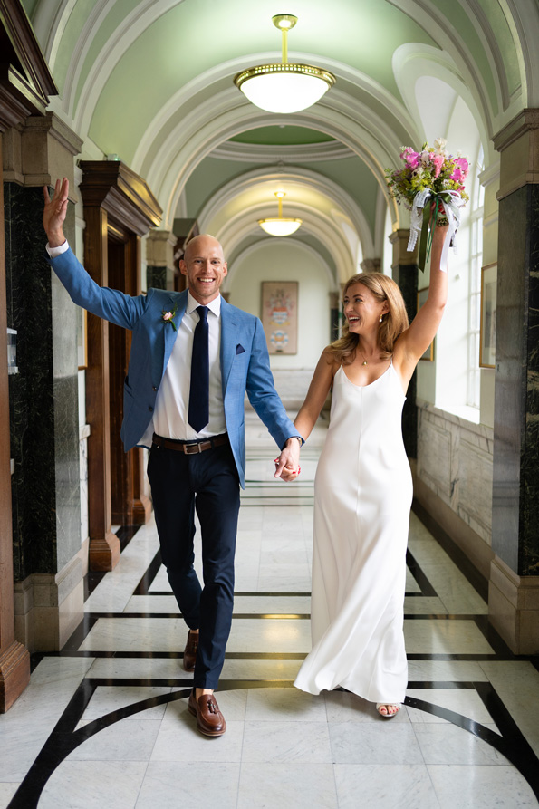 Rosie & Mark's Intimate Micro-Wedding at Islington Town Hall