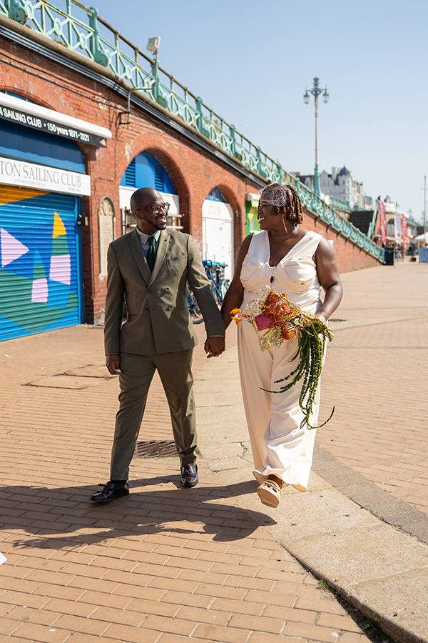 colourful Brighton wedding photographer