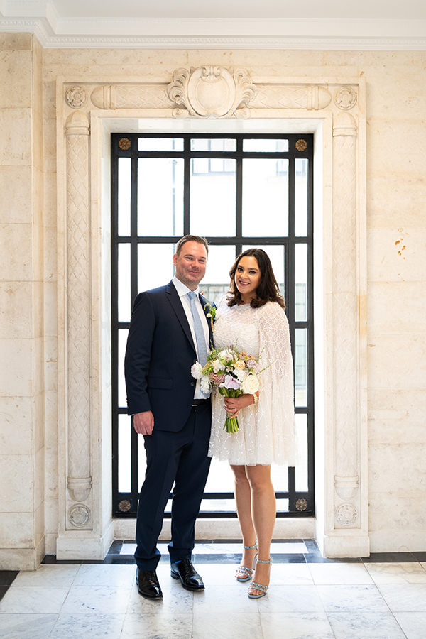 wedding portraits at the old Marylebone Town Hall