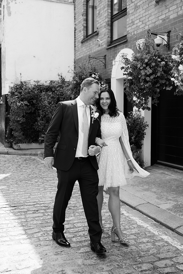 bride and groom portraits at the old Marylebone Town Hall